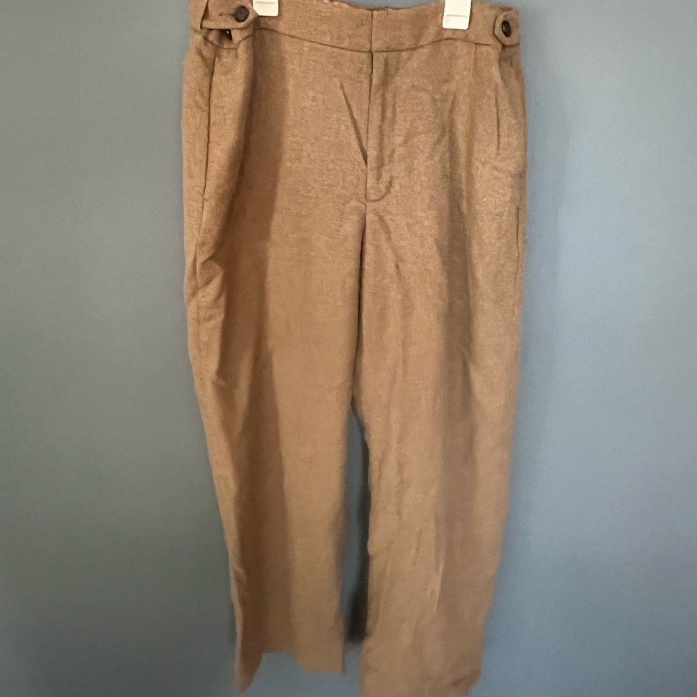 Banana Republic- Wool Ankle Trouser- Tan Size 12